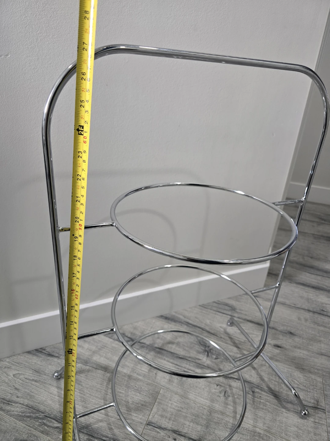 3 tier Iron Plate Caddy  Holder, cake plate stand, Pie - photo 2
