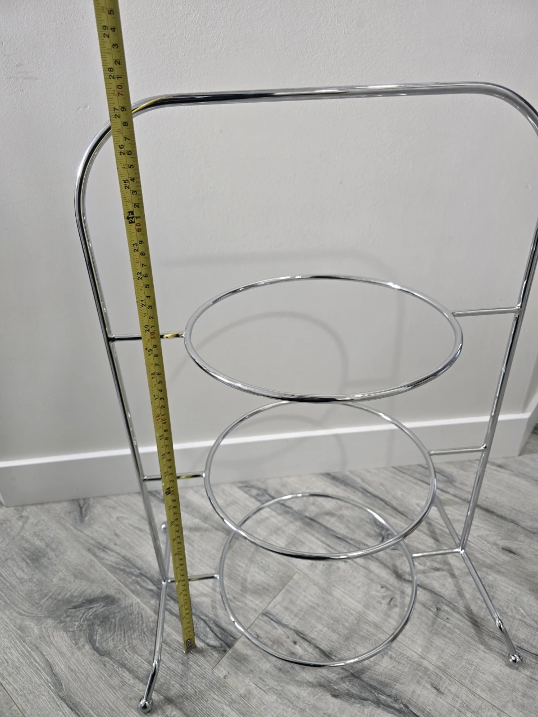 3 tier Iron Plate Caddy  Holder, cake plate stand, Pie - photo 4