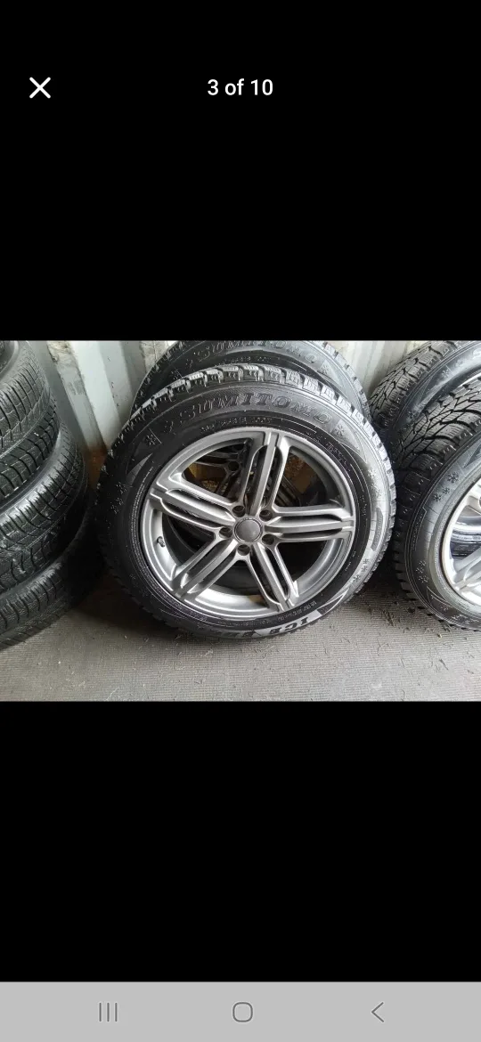 Set of 4 SUMITOMO winter tires rims  (235 55 18) pattern (5×112) image indicator(3)