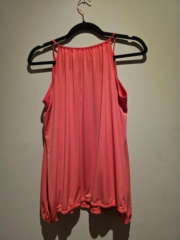 Micheal kors Cold Shoulder Blouse - Size S, Coral image indicator(2)