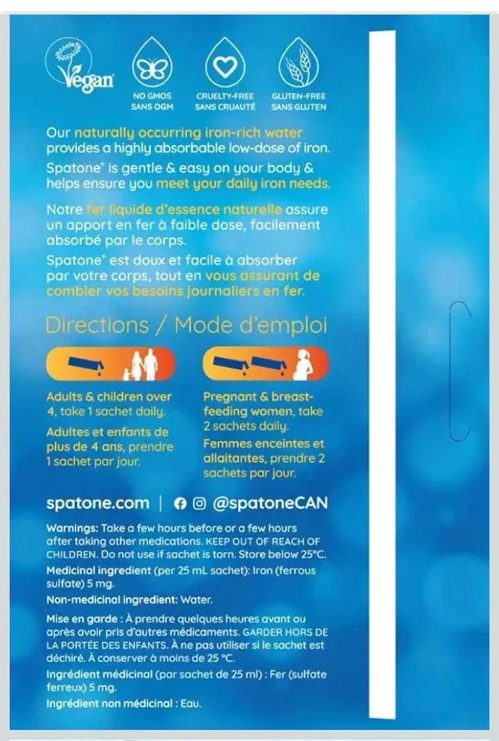 Spatone Iron-Rich Water + Vitamin C - 27 Sachets image indicator(2)