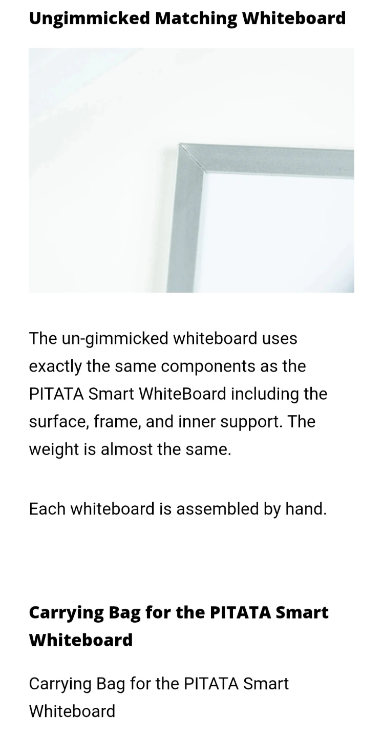 PITATA Smart Whiteboard & Palm Peeker Set - photo 5