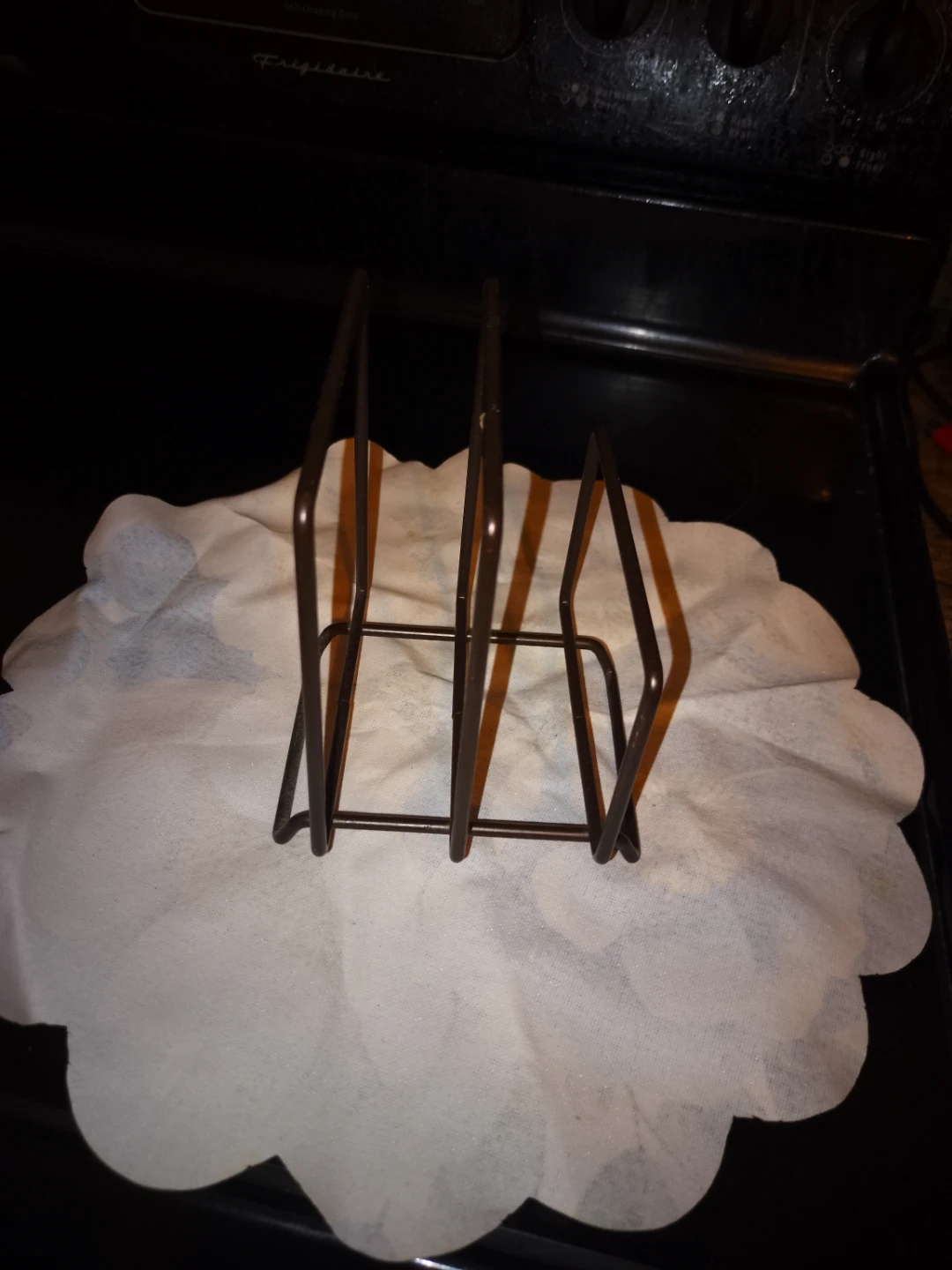 Brown Metal Napkin Holder