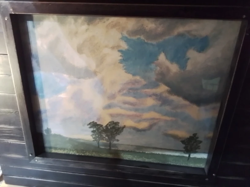 Framed Pastel Painting 15x12" in rustic frame - photo 4