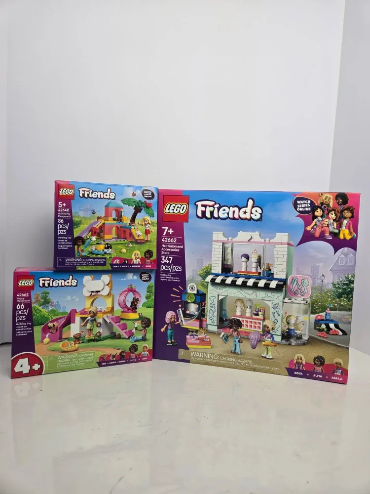 3 brand new sealed lego playsets  42662, 42665, 42640