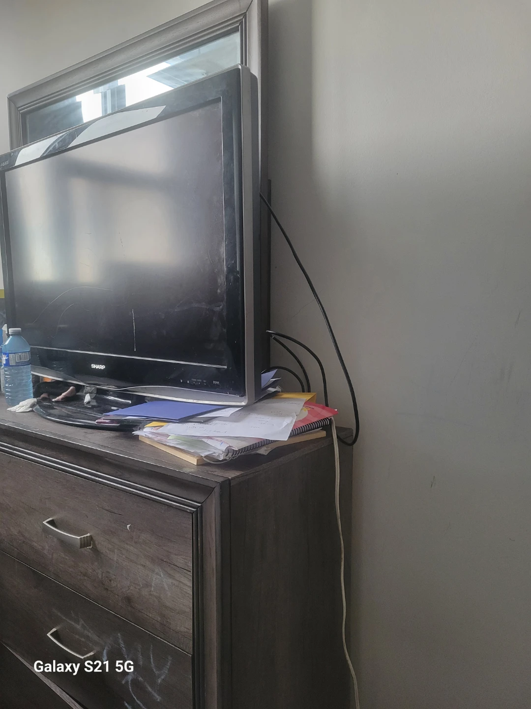 A bed set together with a mattress, a side dresser with a mirror - photo 2