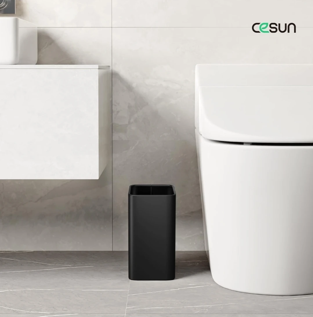 Cesun Small Black Trash Can - 2.1 Gallon - photo 2