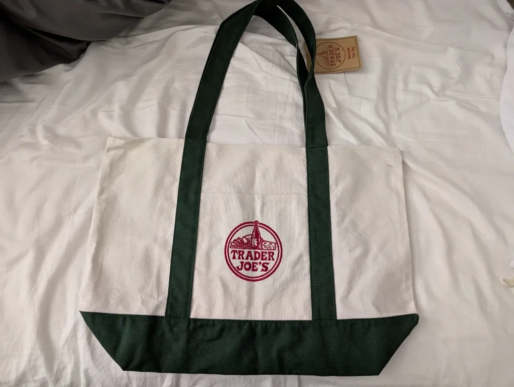 Brand New Trader Joe's Trader Joes Reusable Tote Bag Canvas Bag