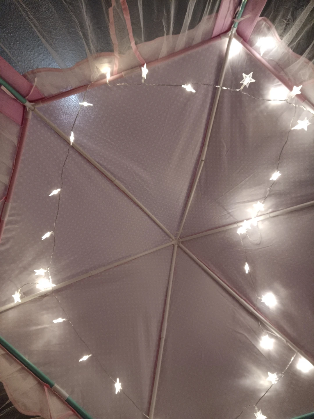 Pink Princess Castle Play Tent with Lights