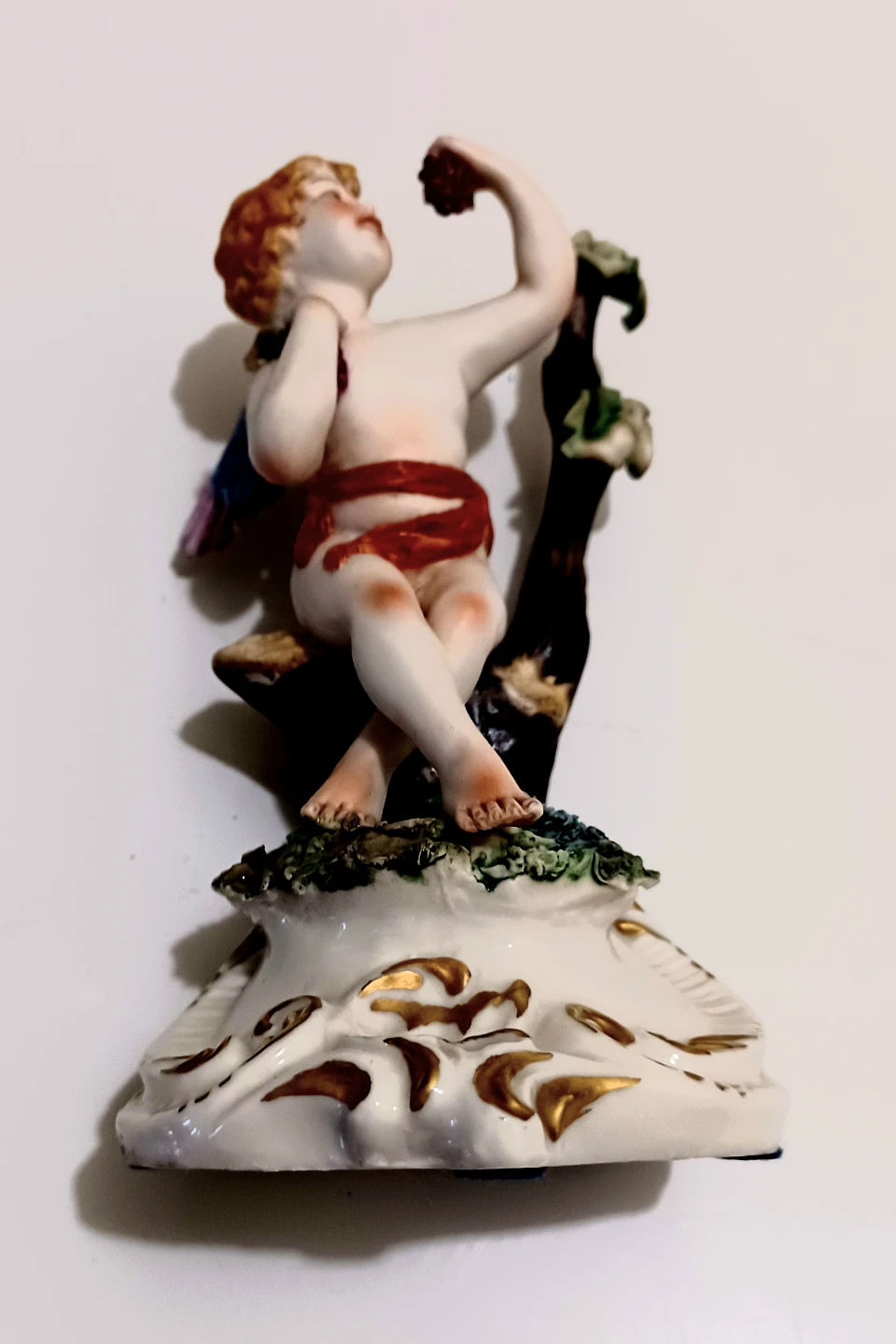 Antique Capodimonte Porcelain Angel Figurine - photo 5
