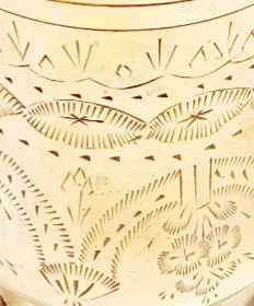 Unique Etched  Solid Brass Mug image indicator(5)