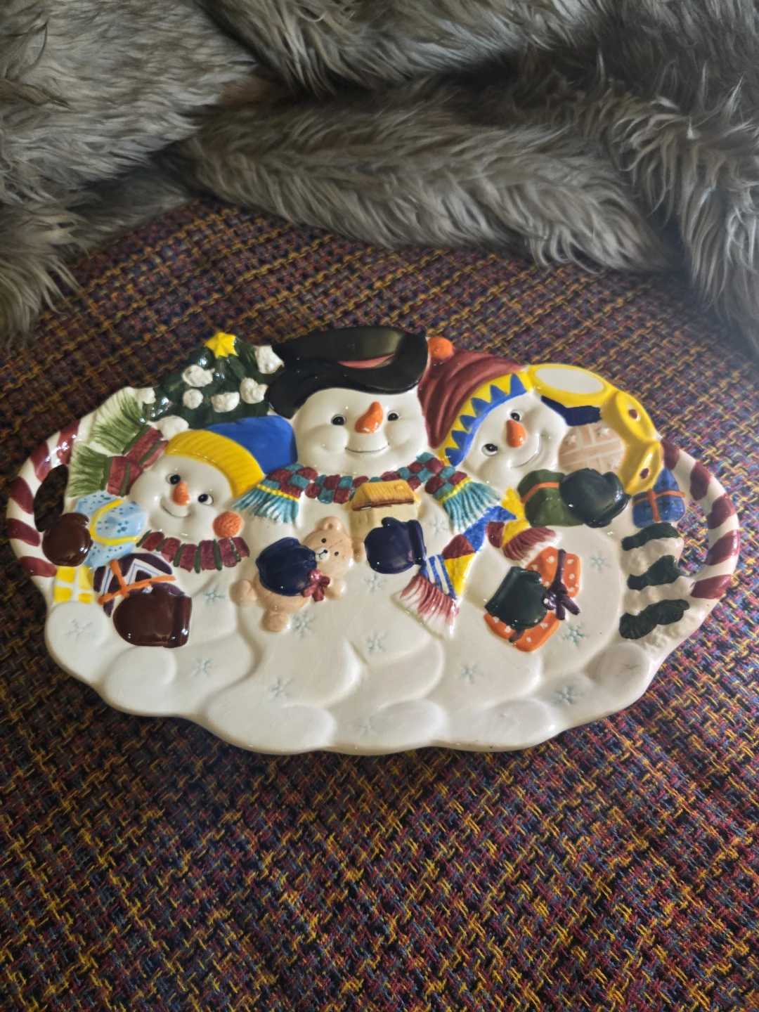 Festive Snowman Plates - photo 3