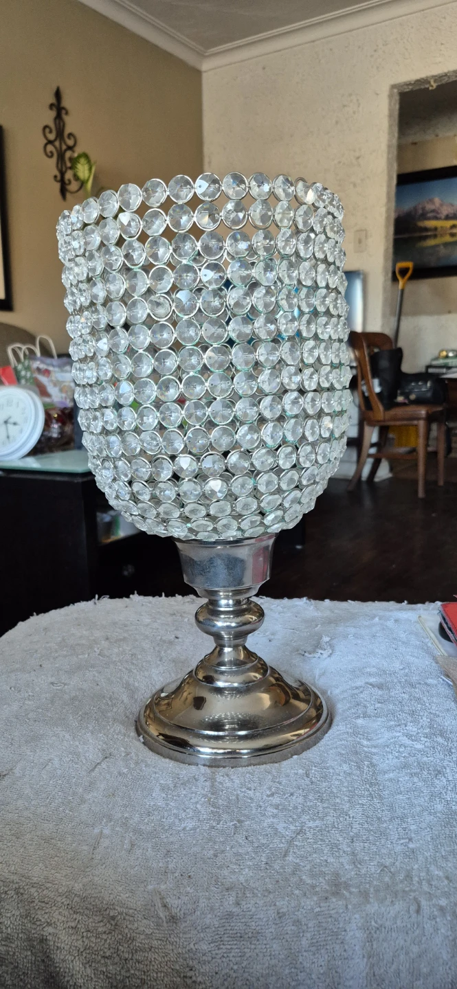 Crystal Beaded Candle Holder - photo 5