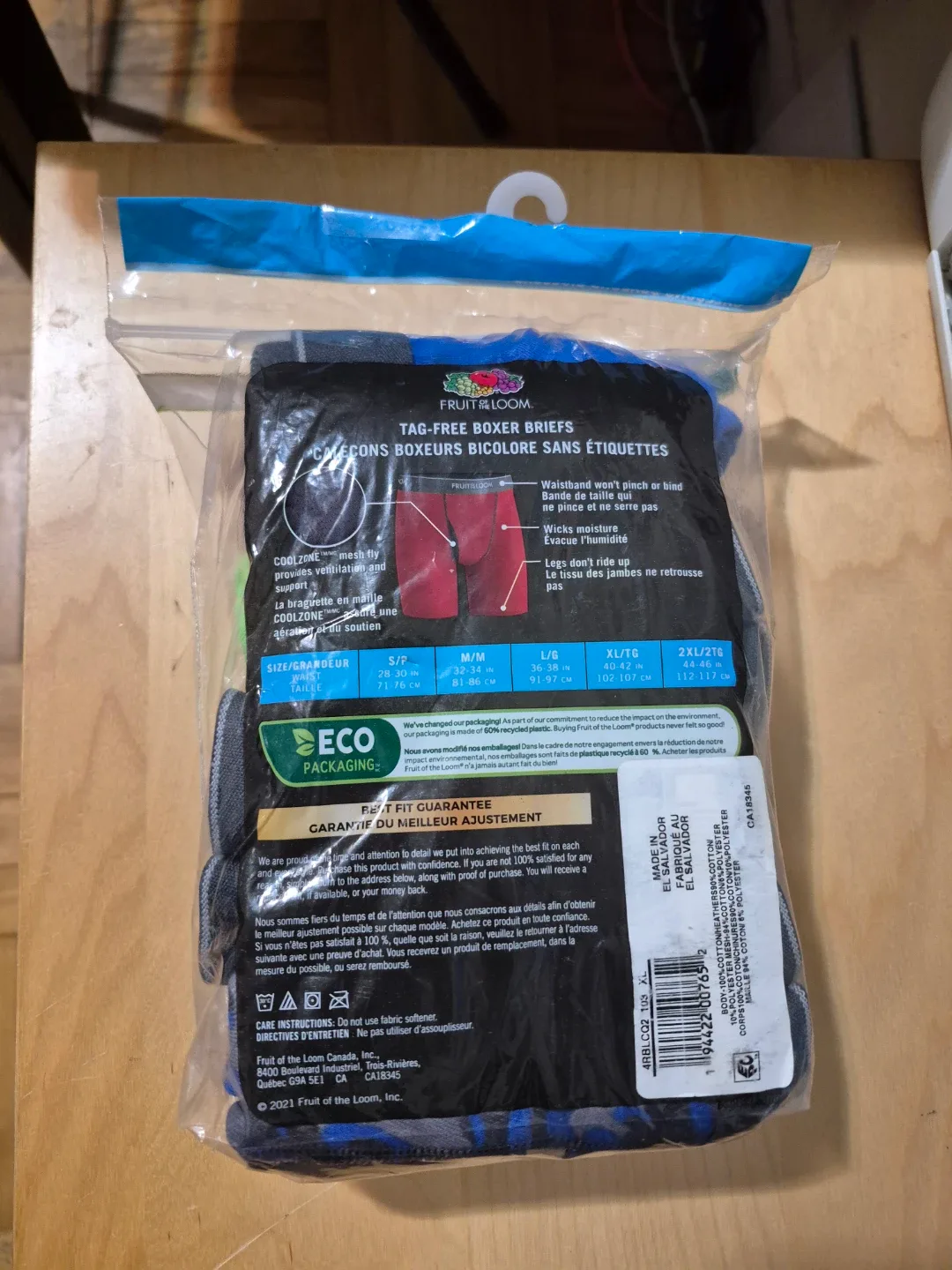 BNIB)Fruit of the Loom Boxer Briefs XL (40-42) image indicator(2)