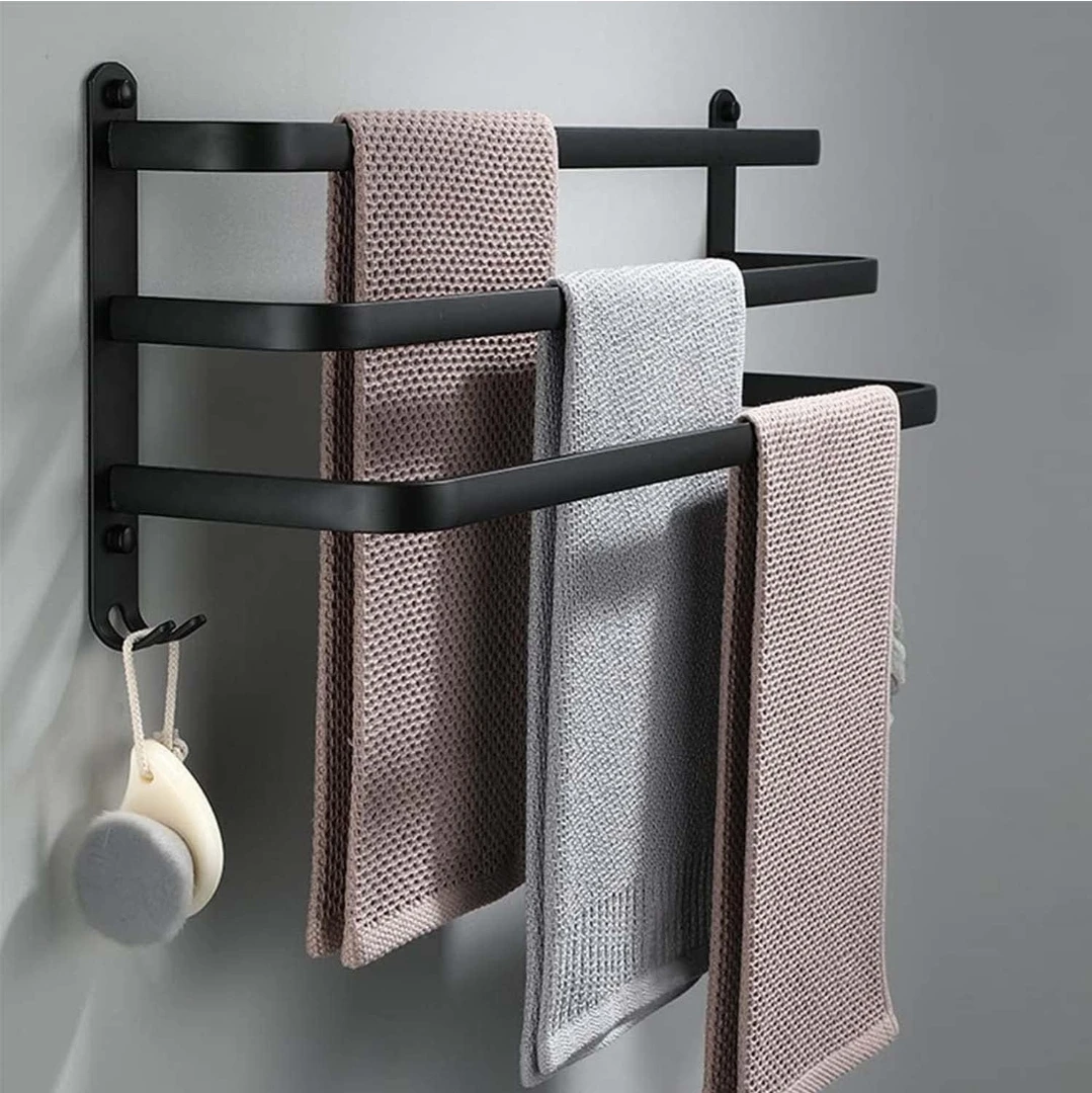Ruhetfam 80CM Towel Rack - Black - photo 3