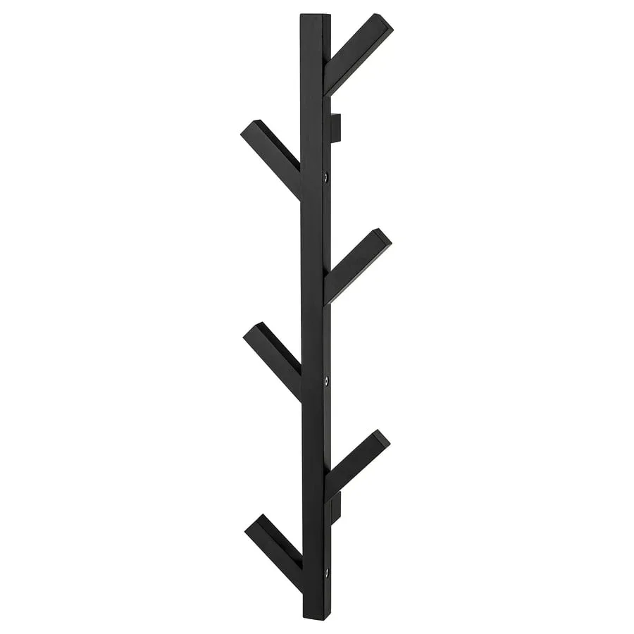 IKEA TJUSIG Coat Rack - Black, 78 cm (30 3/4") image indicator(3)