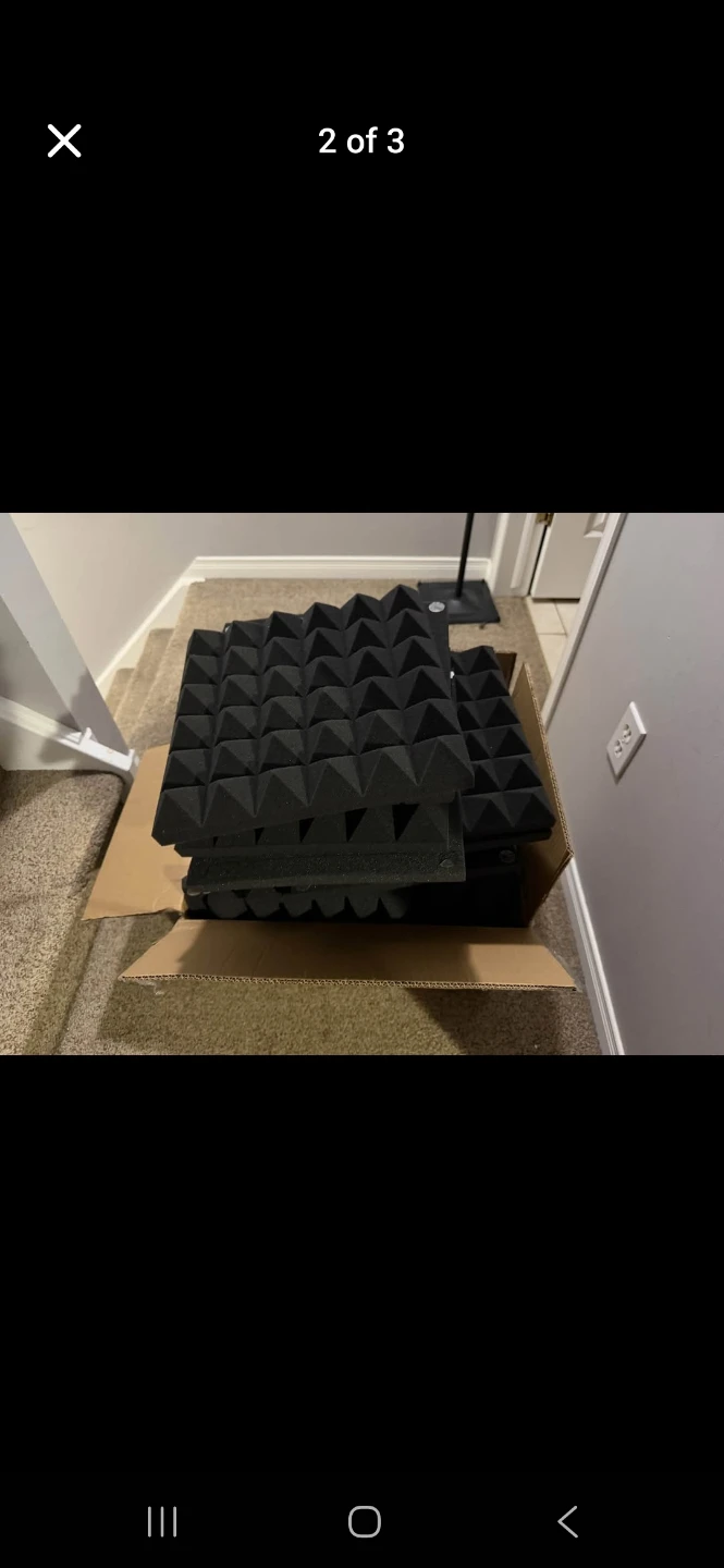 Black Acoustic Foam Panels