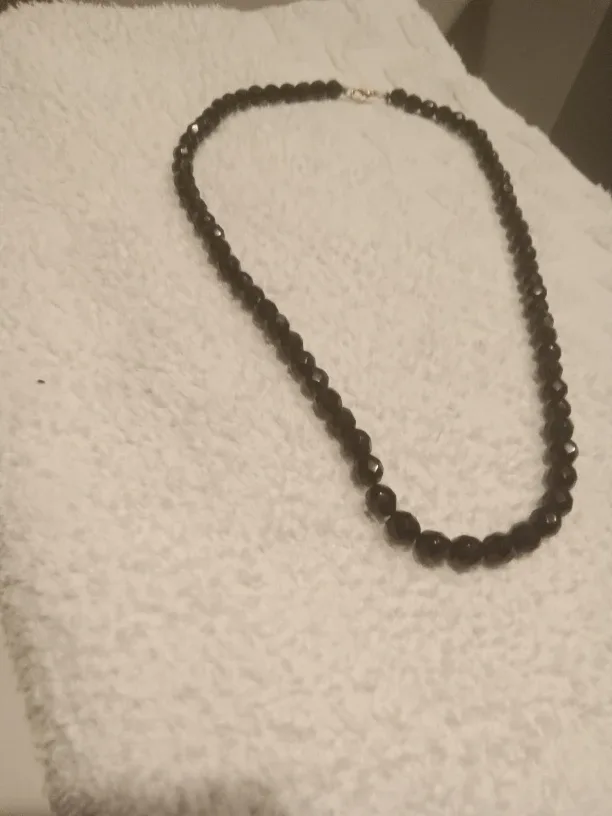 Black Czech Jet Bead Necklace image indicator(5)