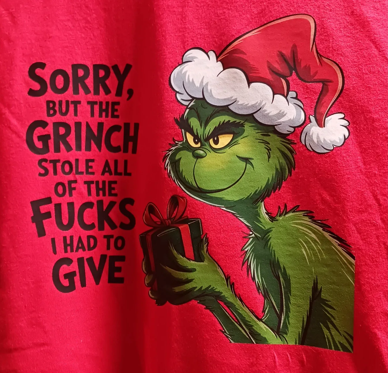 Gildan XL Red Grinch Graphic Tee image indicator(3)