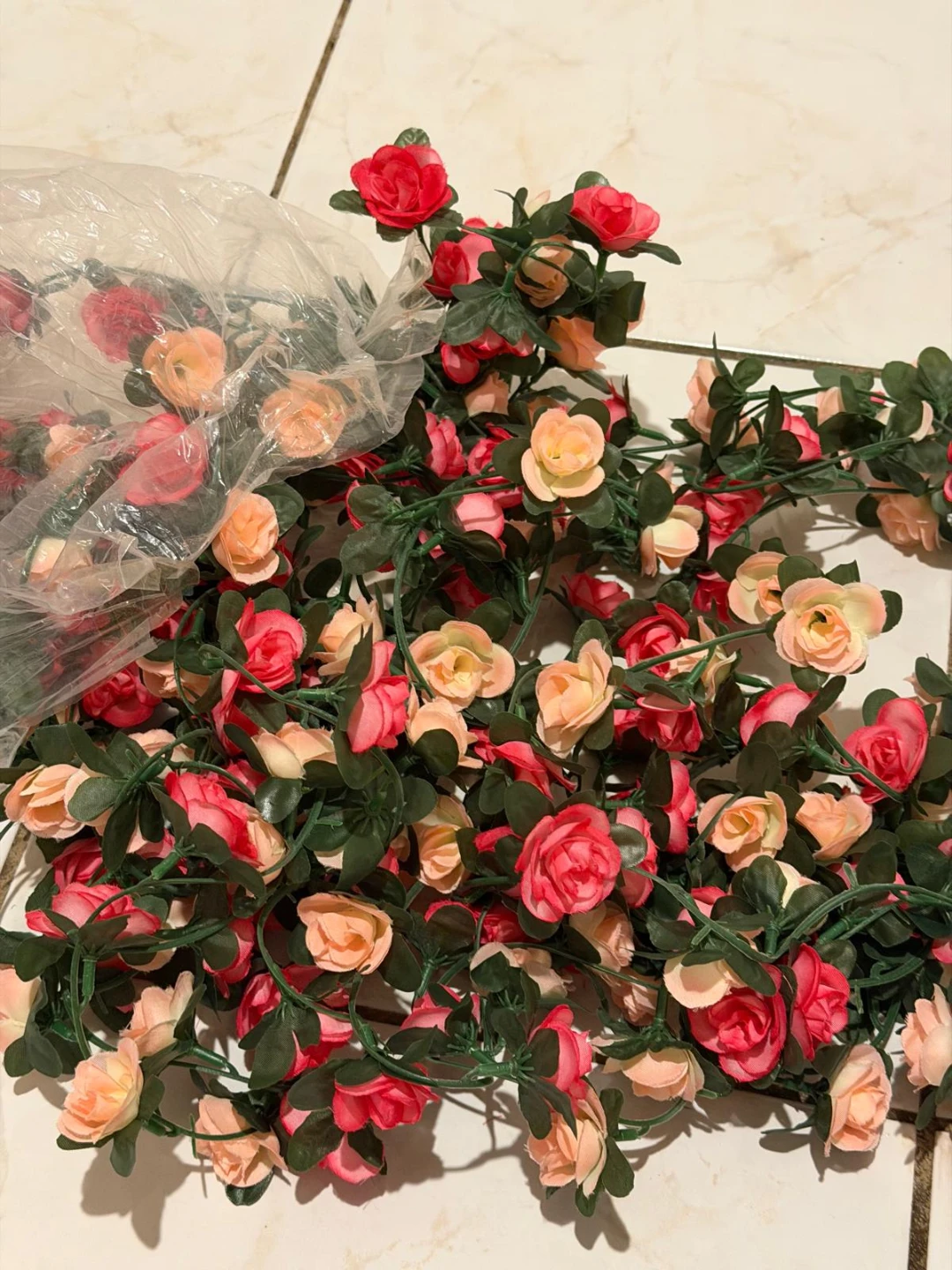 Artificial Marigold & Rose Garlands