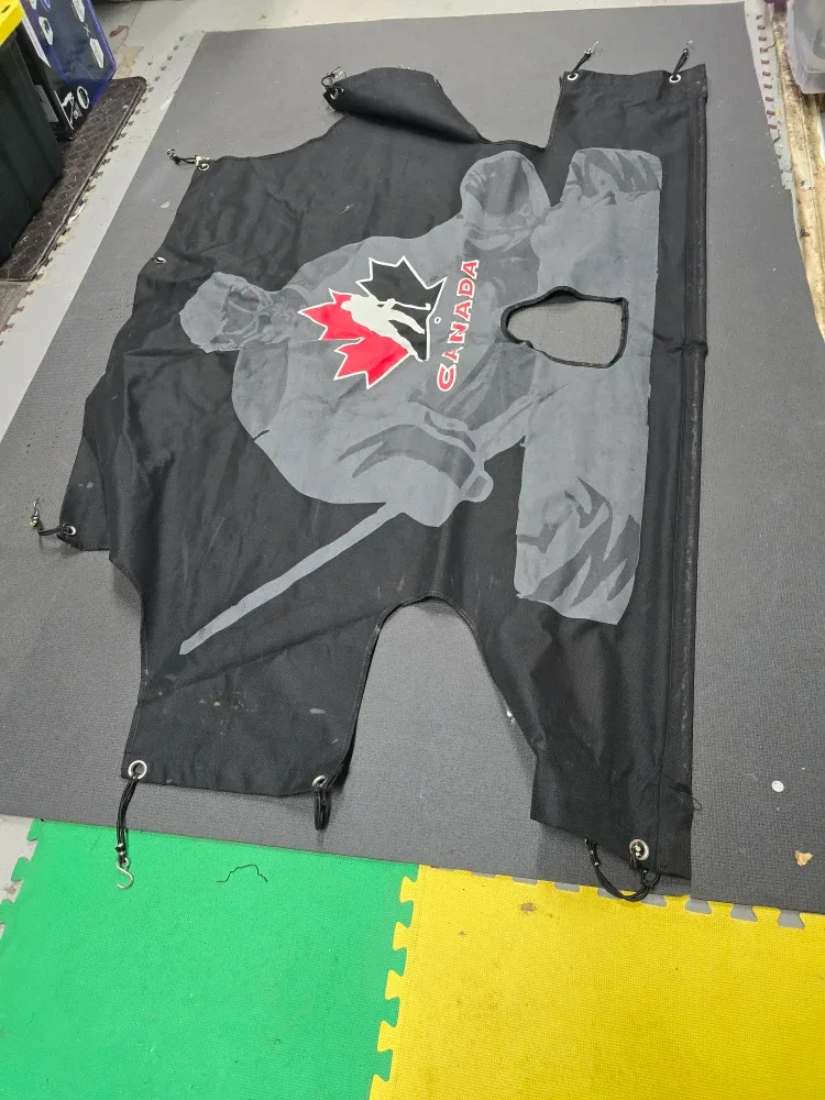 Black Hockey Canada Sled Cover