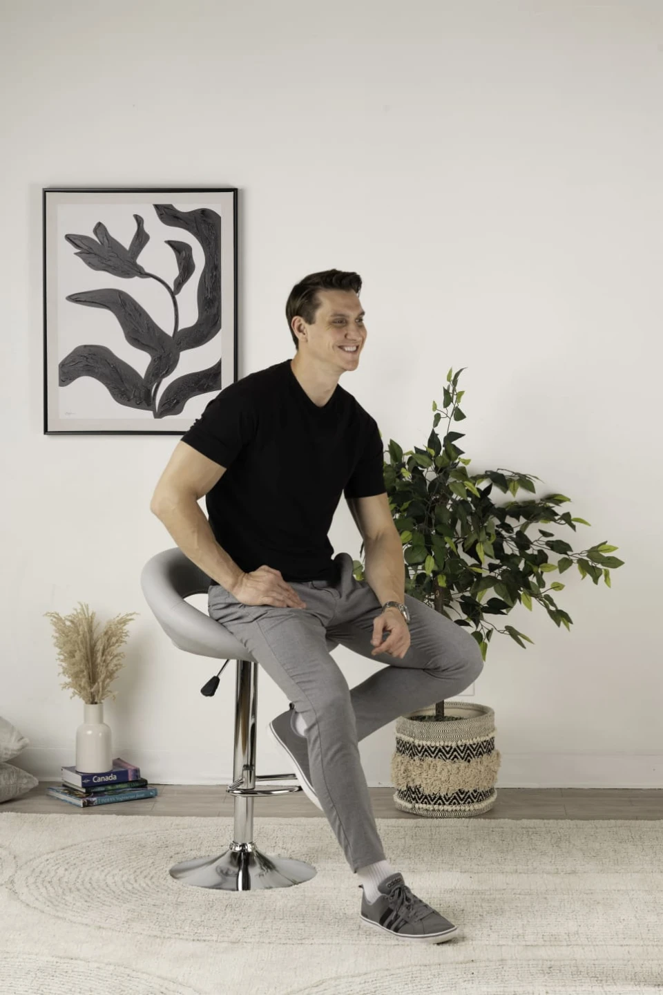 Modern Grey Bar Stool - photo 3
