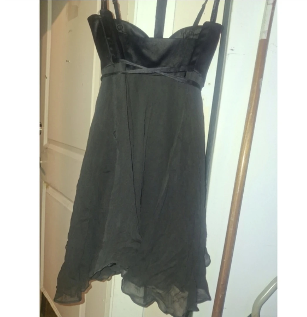 NWOT BeBe Sweetheart Style Silk Dress With Holter Top - photo 2
