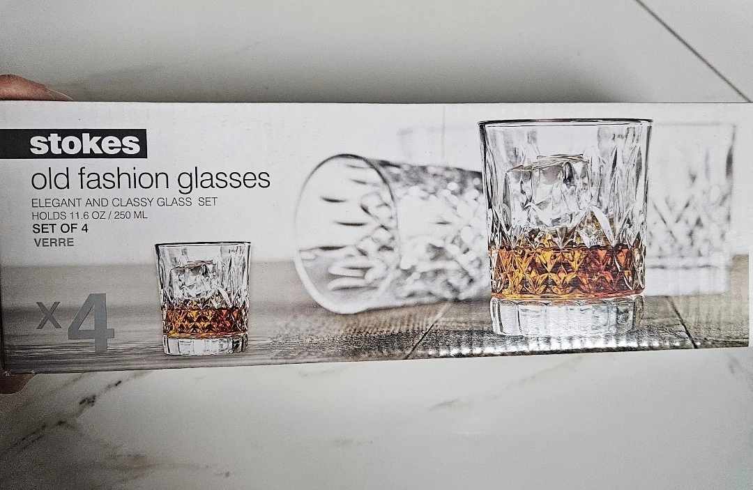 Stokes Dublin Old Fashion Glasses - Set of 4