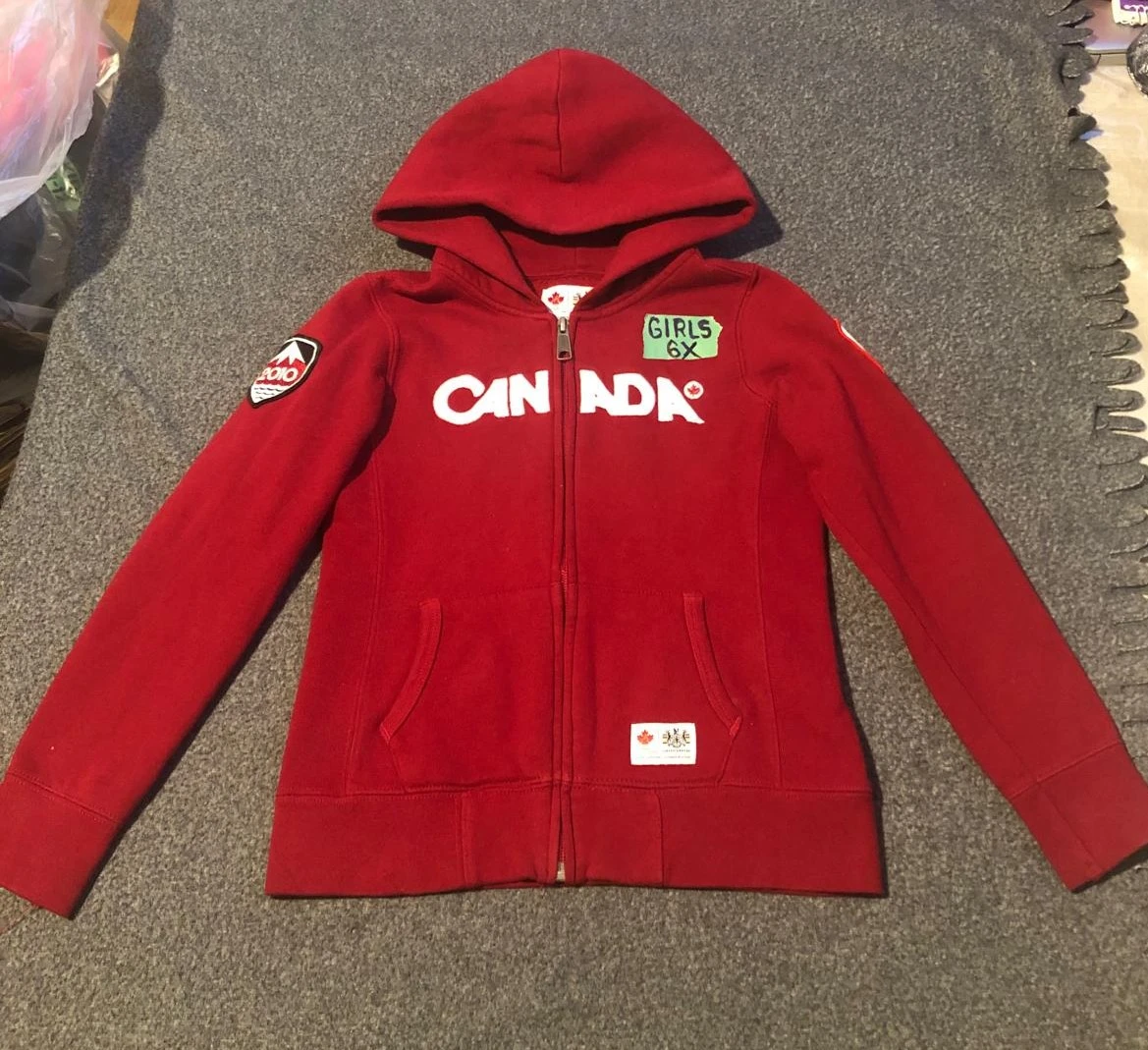 Original Hudson's Bay Co. Girls 6X Canada Olympic Hoodie