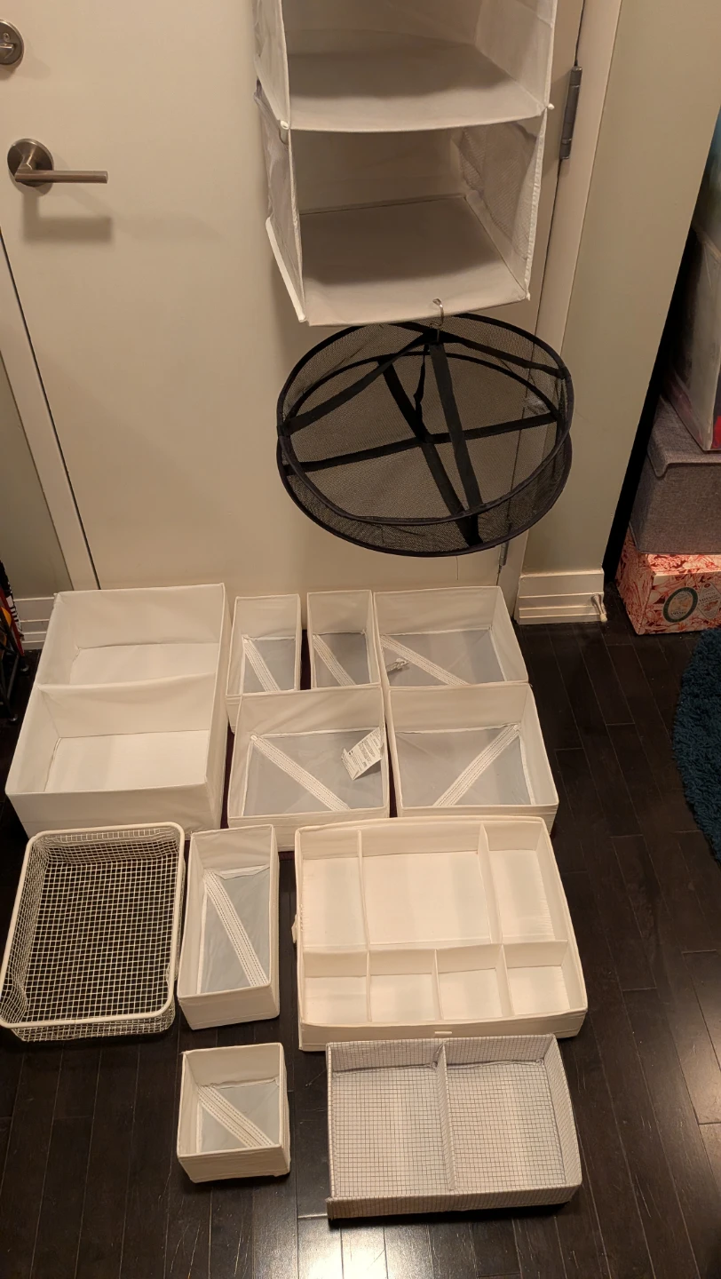 15 Collapsible Closet / Drawer Organizers - White, Black - photo 2
