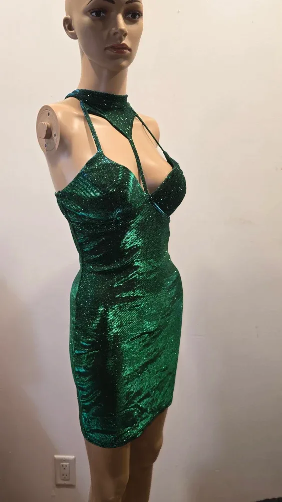 Green Parry Dress Small #Cleanout
