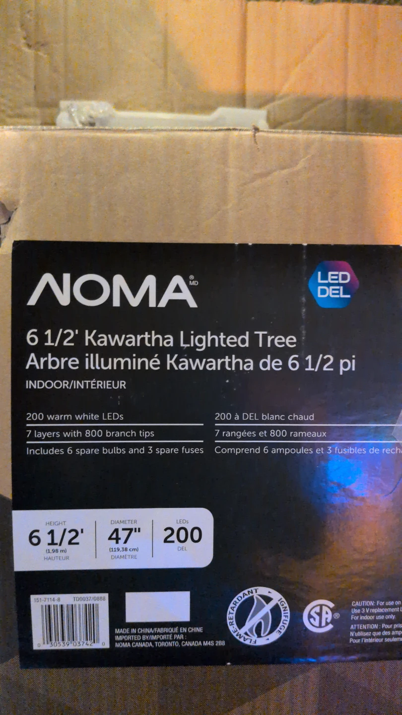 NOMA 6 1/2' Kawartha Lighted Christmas Tree - photo 2