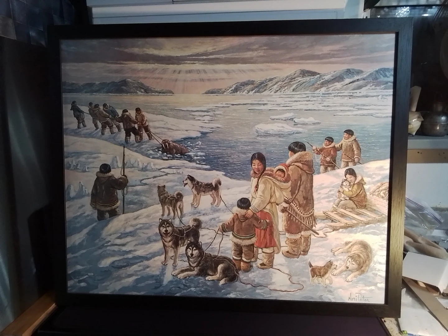 The Providers by Nori Peter Signed 26 x 31.75