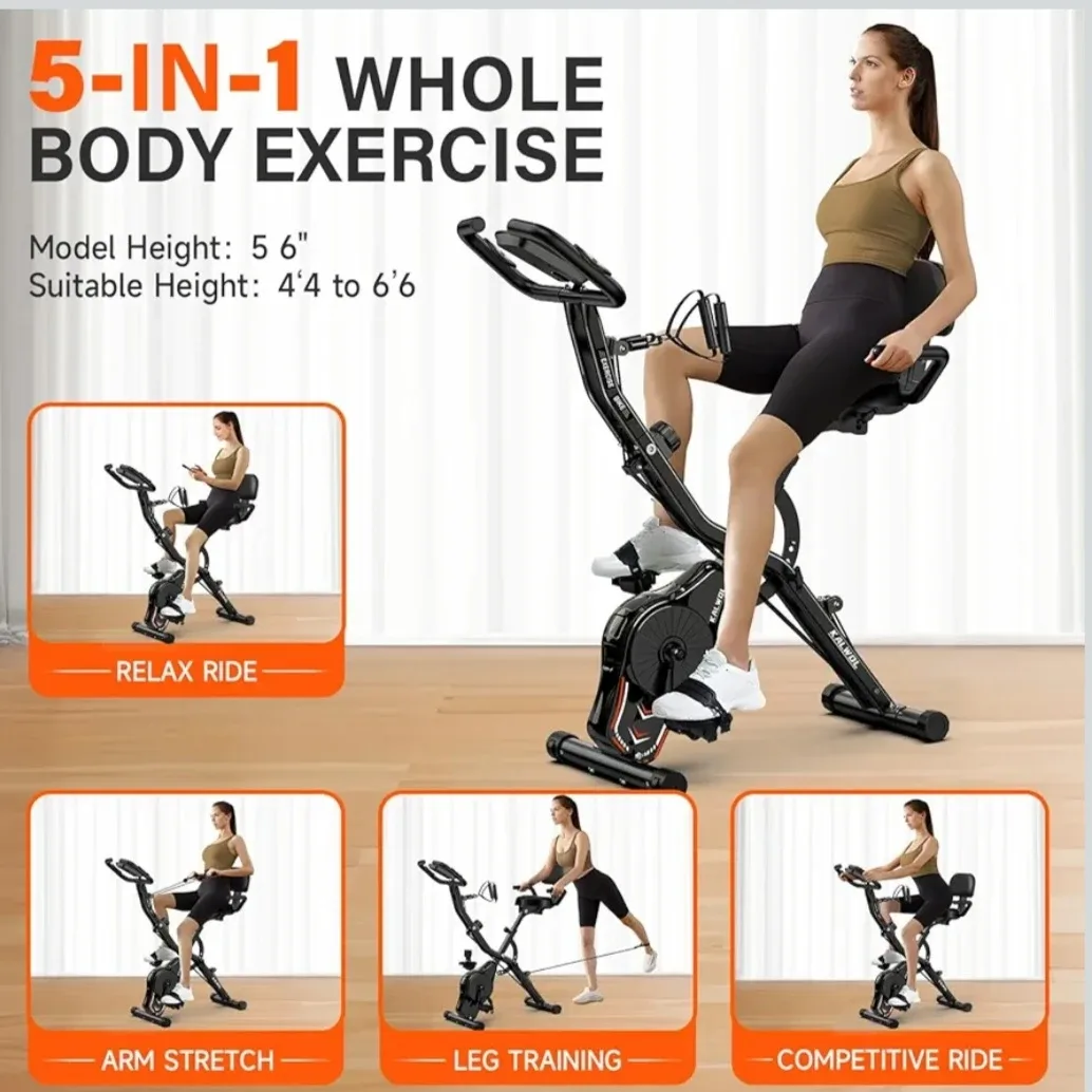 KALWOL Foldable Exercise Bike 5-in-1 - Never Opened image indicator(2)