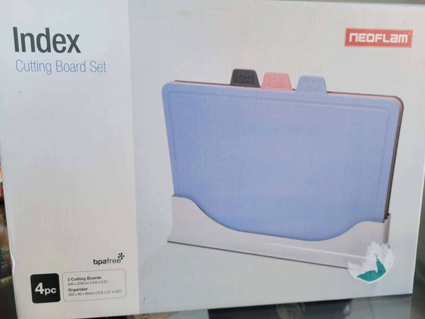 NEOFLAM Index Cutting Board Set - 4 pc