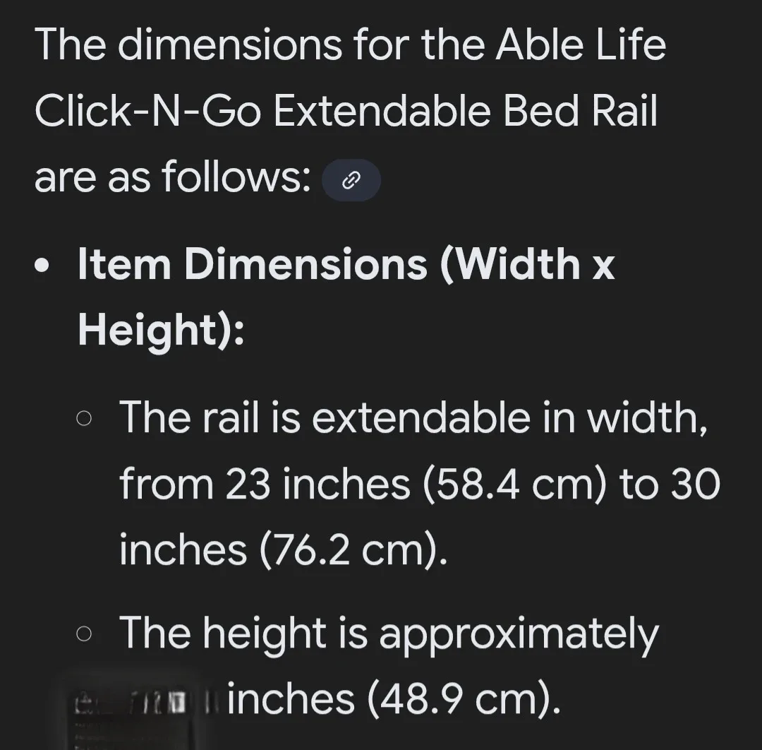 Able Life Click-N-Go Extendable Bed Rail ♻️ #cleanout image indicator(7)