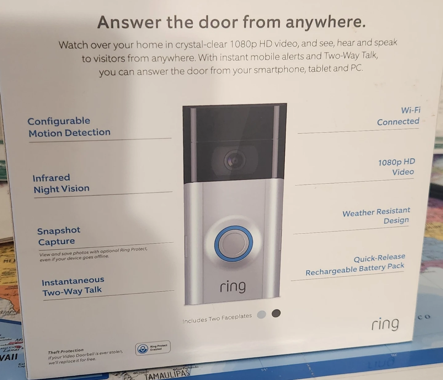 Ring Video Doorbell 2 - Wire-Free, 1080p HD Video - photo 2