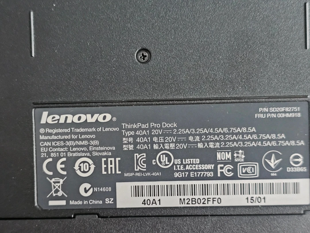 Lenovo ThinkPad Pro Docking Station - photo 3