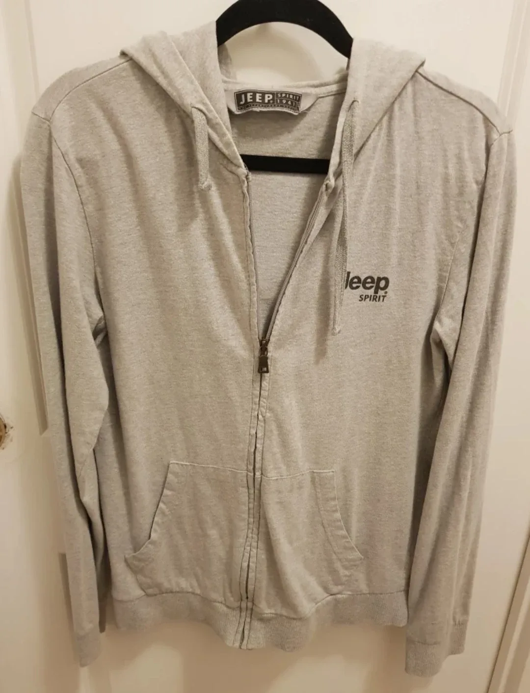 Jeep Spirit Grey Zip-Up Hoodie