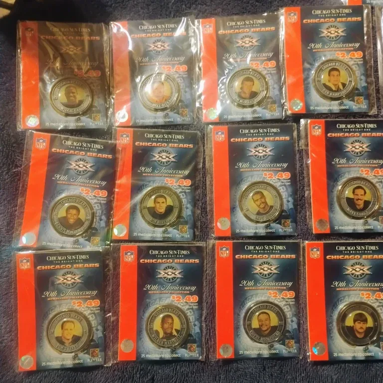 Chicago Bears 20th Anniversary Medallion Collection