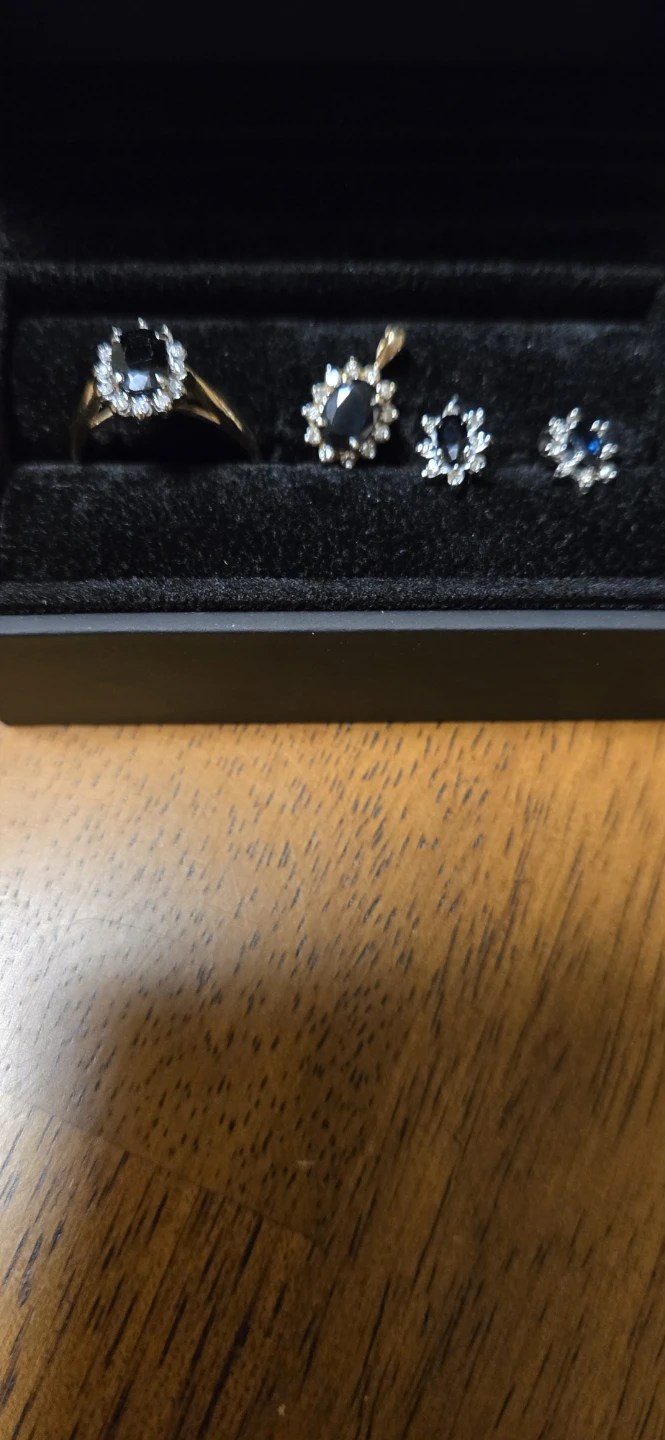 Lady Di Sapphire & Diamond Jewellery Set