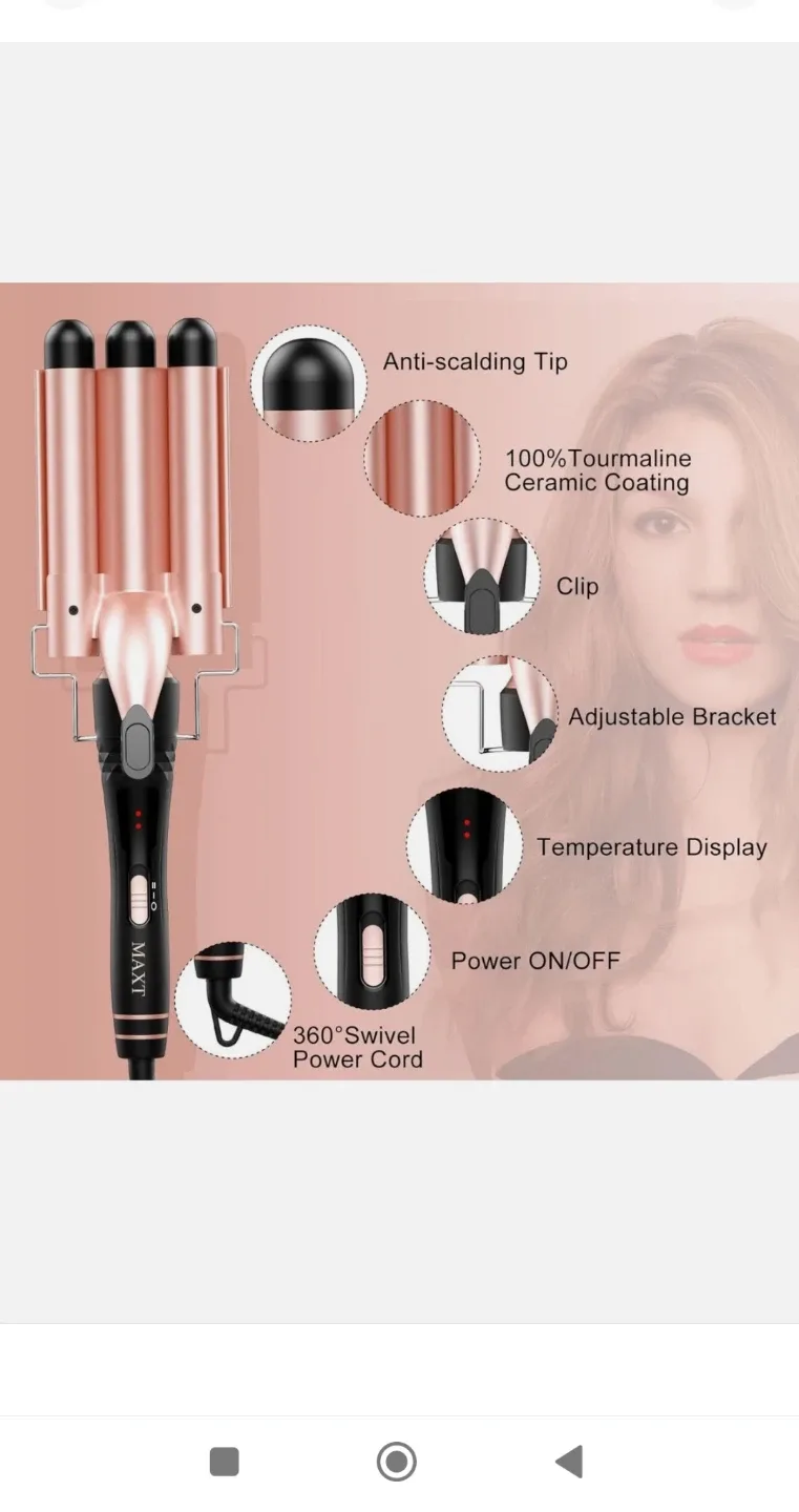 New MAX-T 5-in-1 Hair Curling Set image indicator(7)