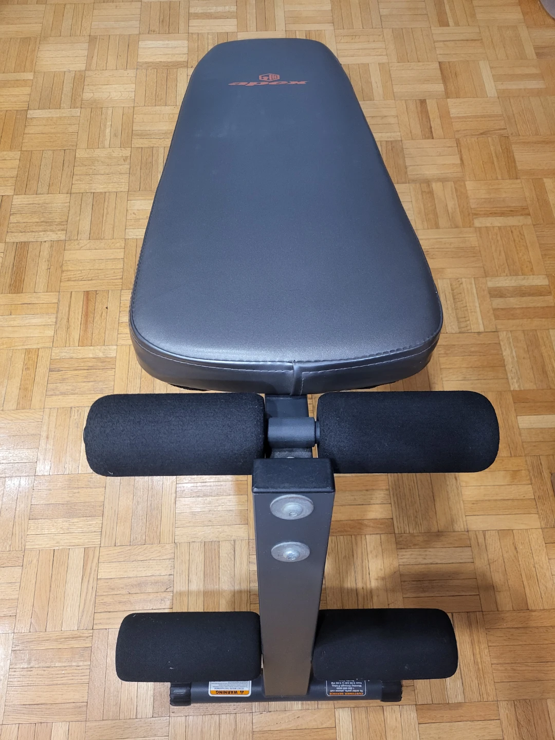 Apex Adjustable Abdominal Bench - Grey