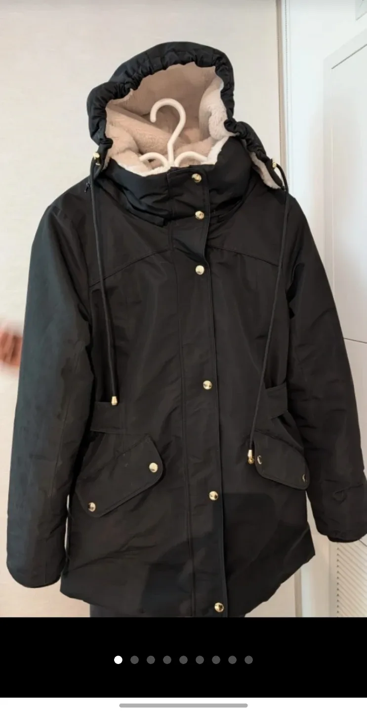 Black Winter Coat with Hood