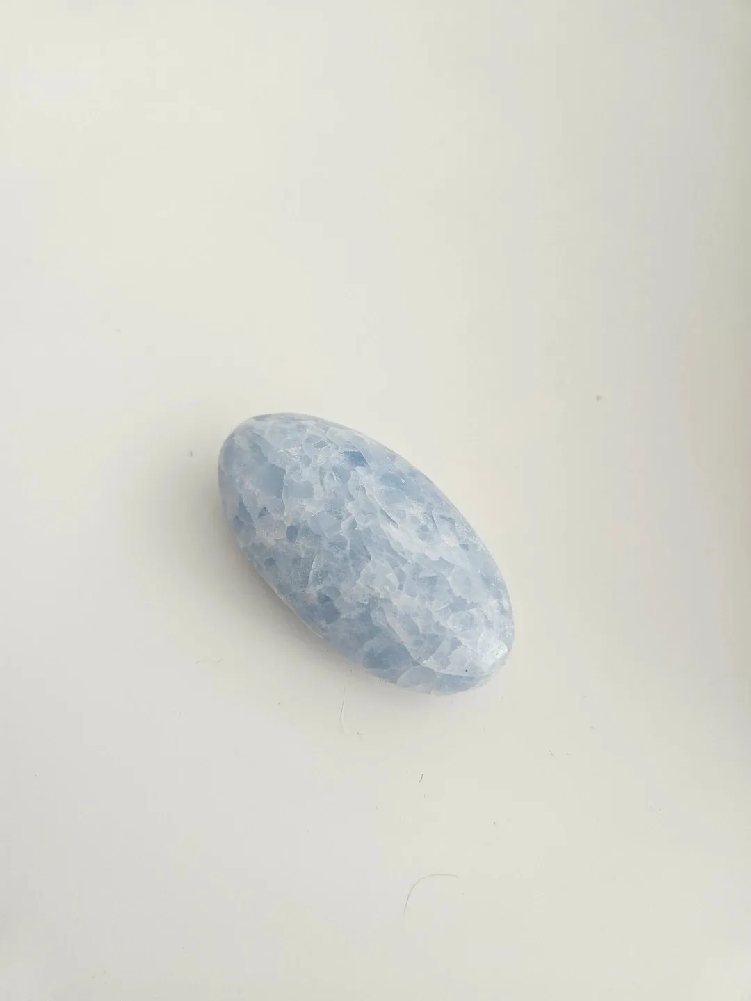 Blue Calcite Palm Stone