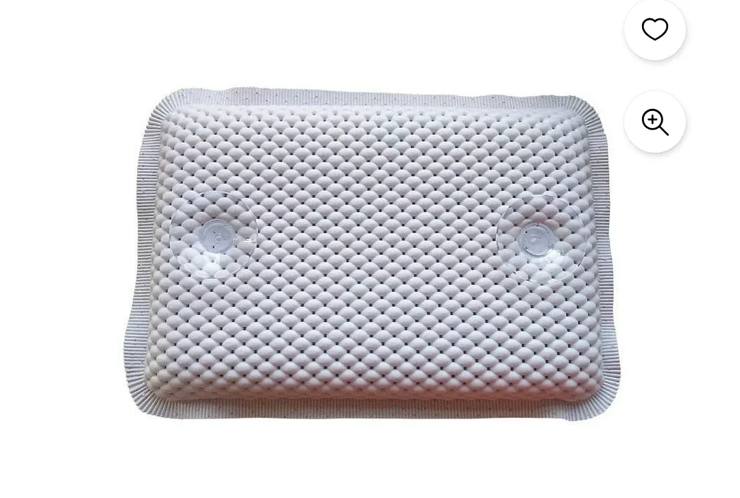 2 Pcs Bath Pillow with Suction Cups