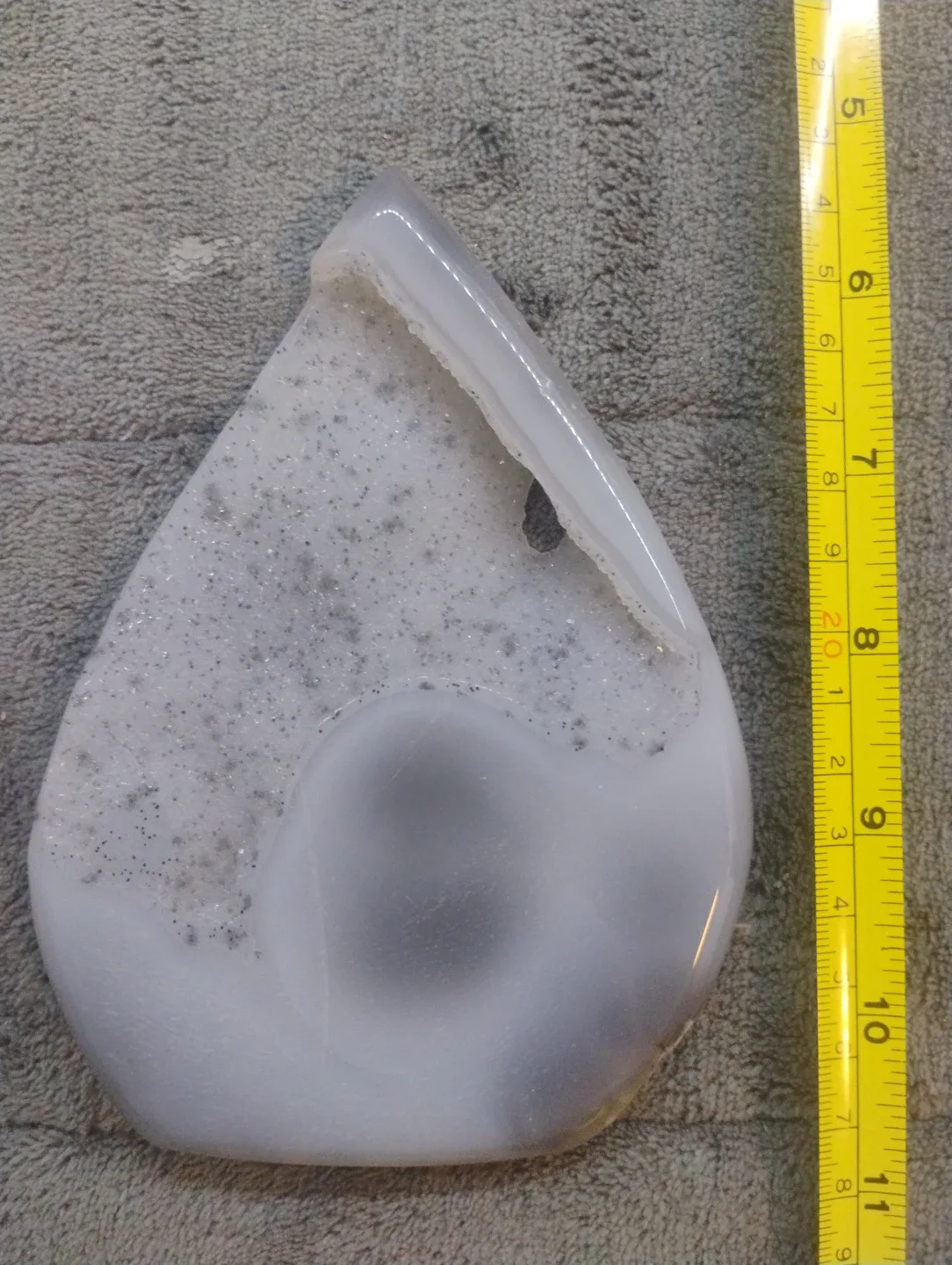 Natural Agate Geode Slab/Slice quartz crystal mineral specimen