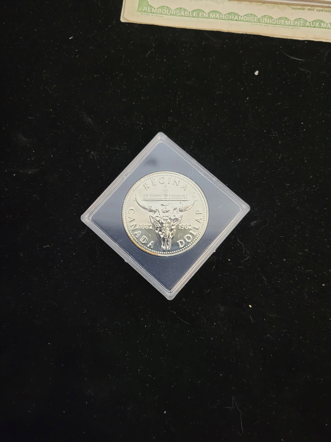 1982 Canada Silver Dollar Regina Bull