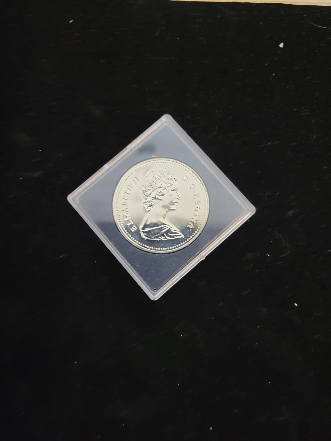1982 Canada Silver Dollar Regina Bull - photo 2