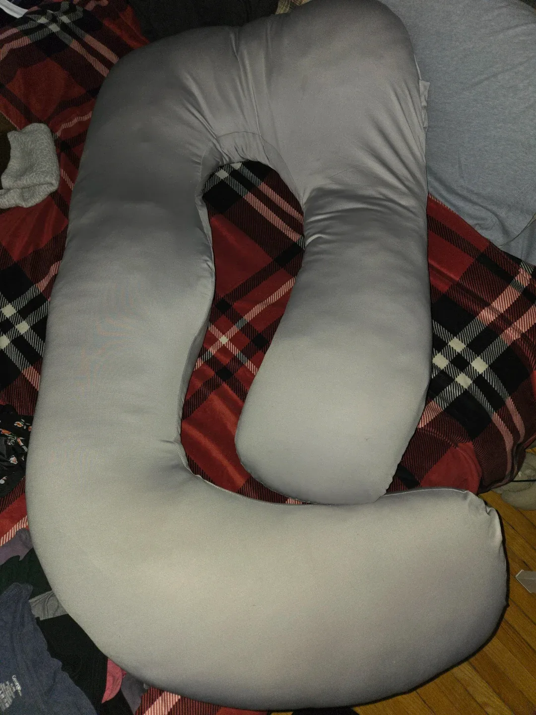 Grey Full Body Pregnancy Pillow